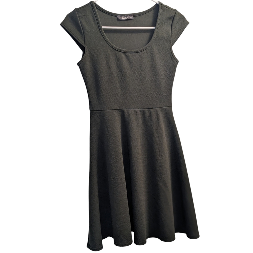 Pine Green Short Sleeve Dress S